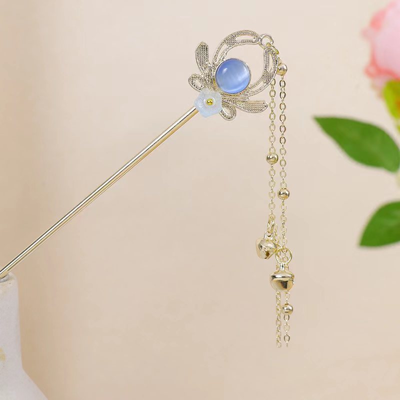 New Chinese Style Floral Hairpin for Everyday Use