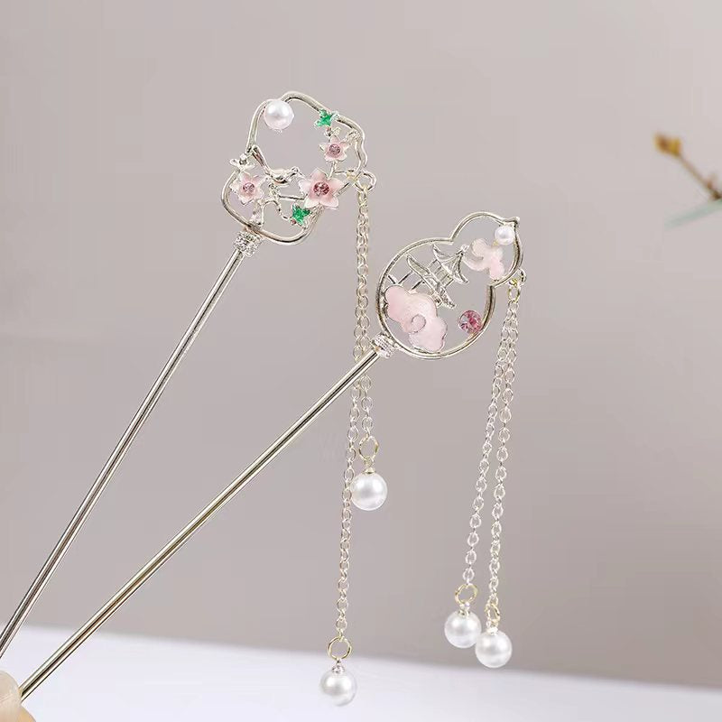 New Chinese Style Floral Hairpin for Everyday Use