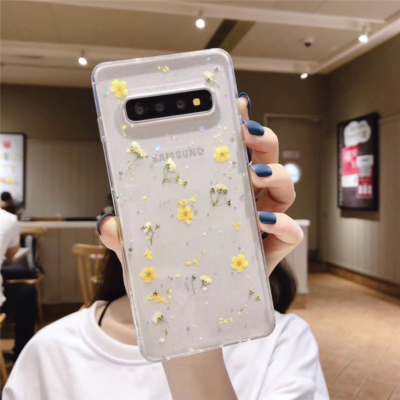 Floral Epoxy Phone Case Design for Stylish Protection