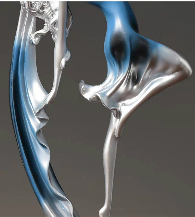 Modern Creative Dancing Girl Figurine for Home Decor