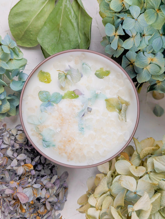BY THE SEA Hydrangea Sea Salt Candle