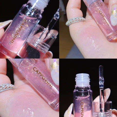Clear Glass Lip Oil for Moisturizing and Hydration