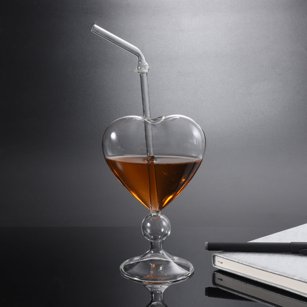 Heart-Shaped Cocktail Glass - Creative Japanese Design
