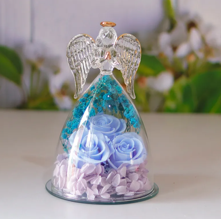 Dried Flower Glass Bottle Decoration