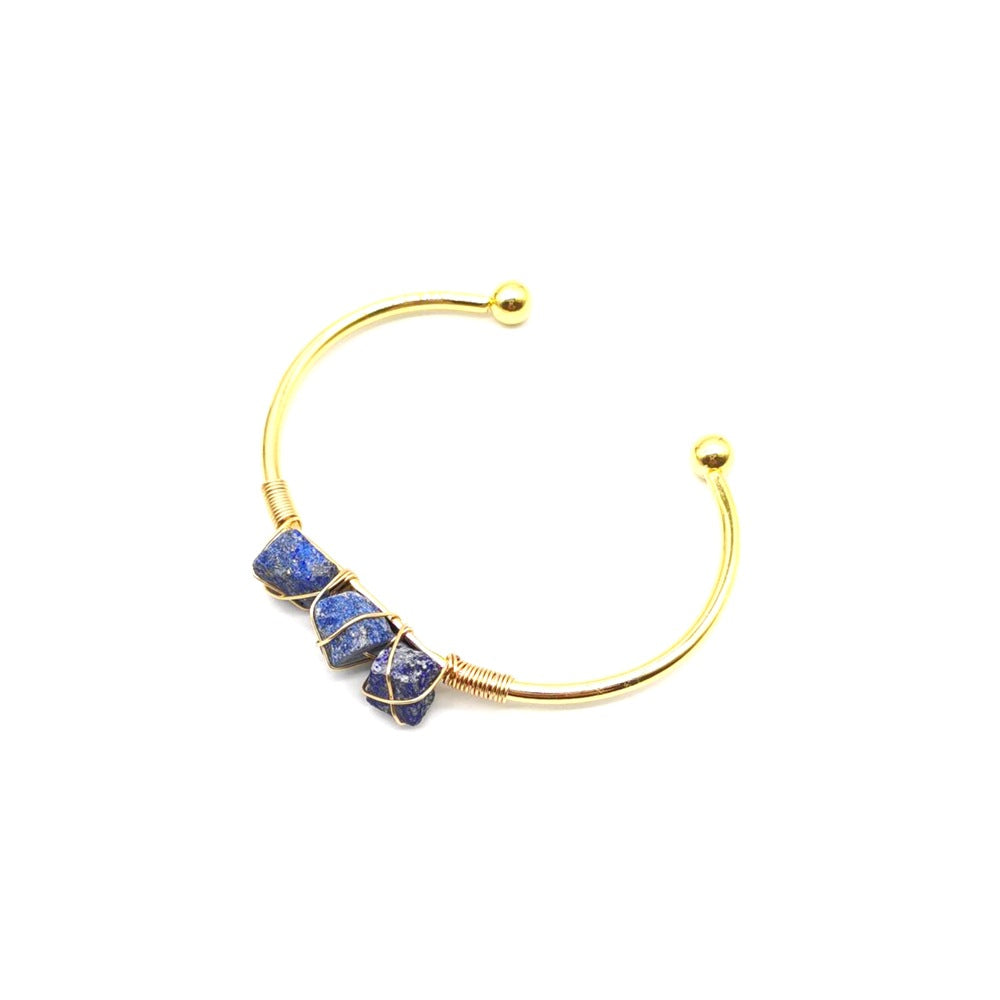 Handmade Braided Bracelets with Natural Gemstone Crystals