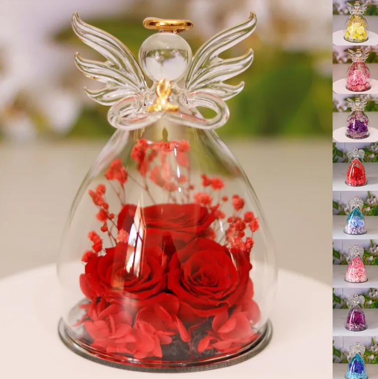 Dried Flower Glass Bottle Decoration