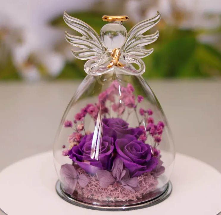 Dried Flower Glass Bottle Decoration