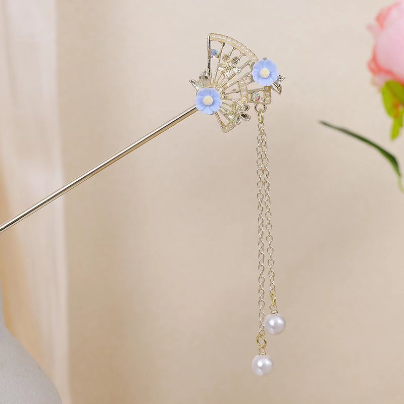 New Chinese Style Floral Hairpin for Everyday Use