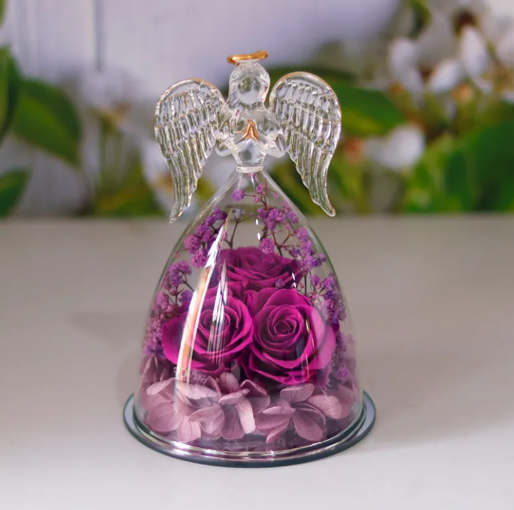 Dried Flower Glass Bottle Decoration