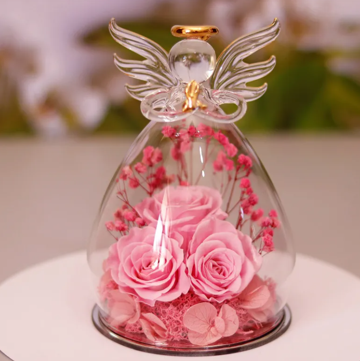 Dried Flower Glass Bottle Decoration
