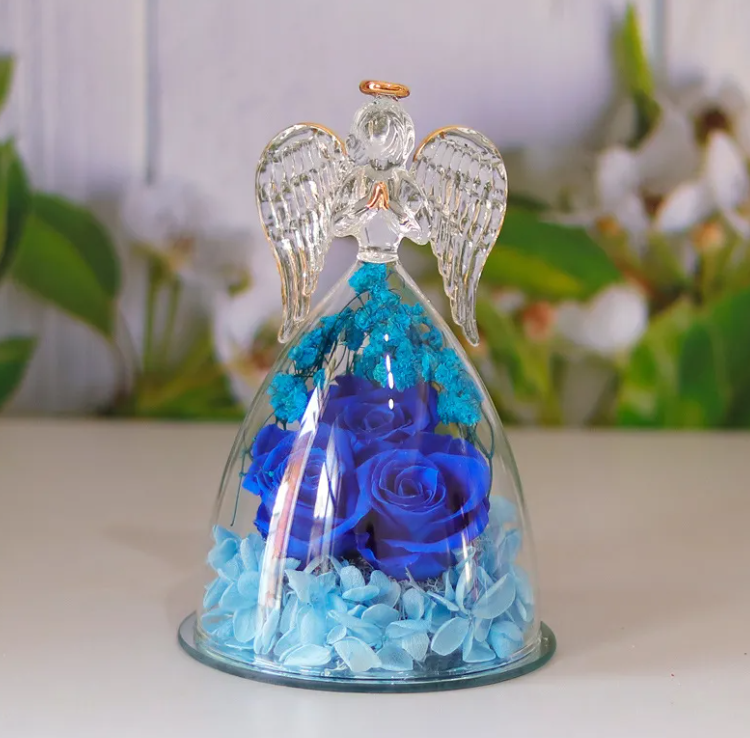 Dried Flower Glass Bottle Decoration