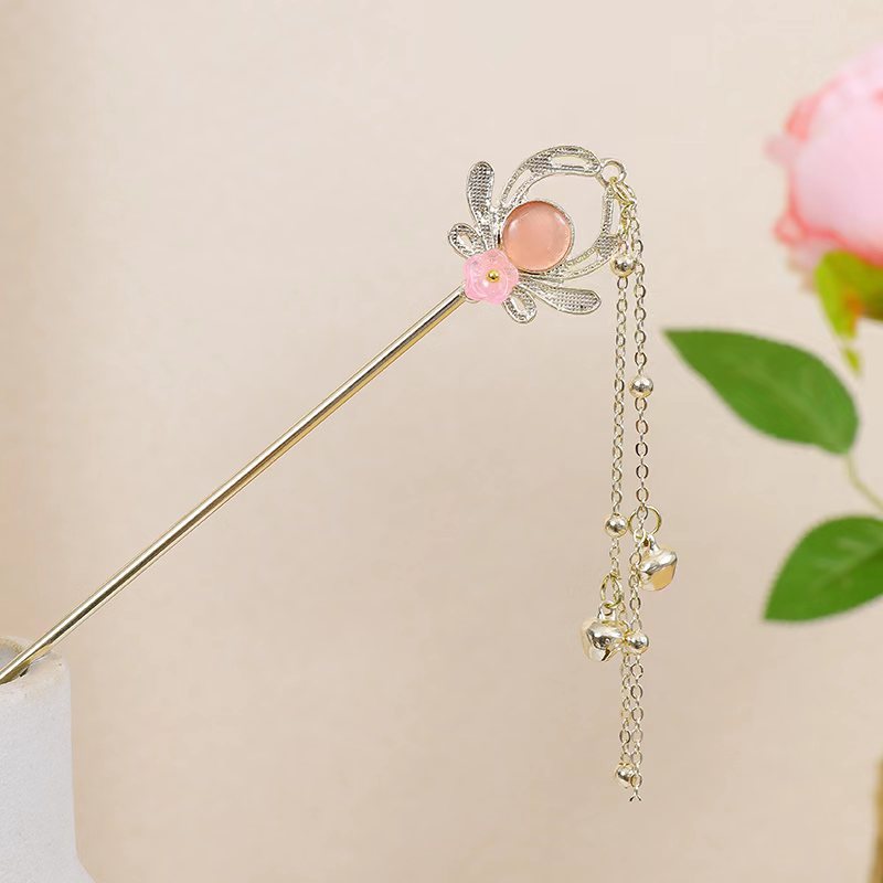 New Chinese Style Floral Hairpin for Everyday Use