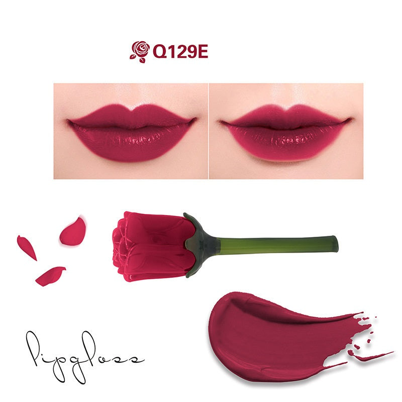 Moisturizing Non-Stick Lip Gloss - Roses Design