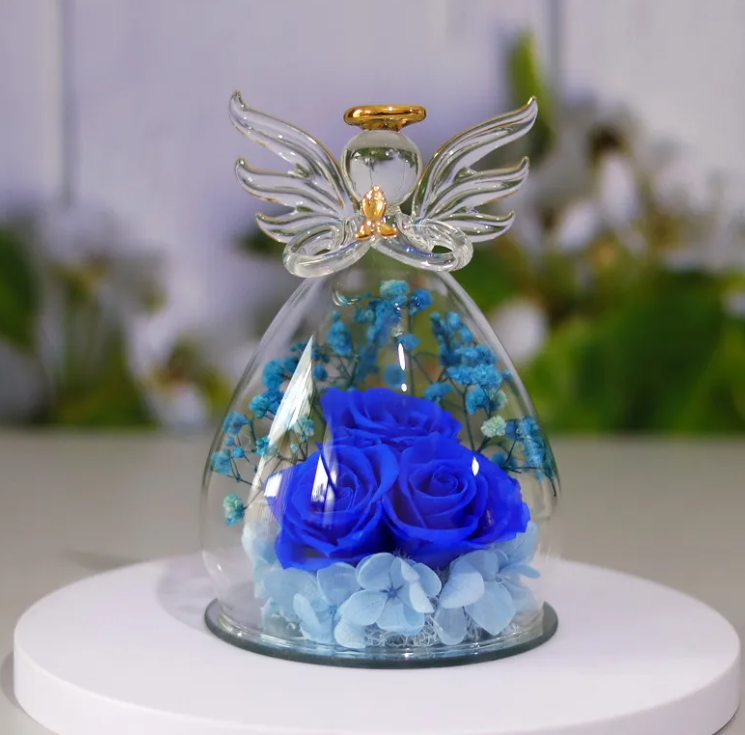 Dried Flower Glass Bottle Decoration