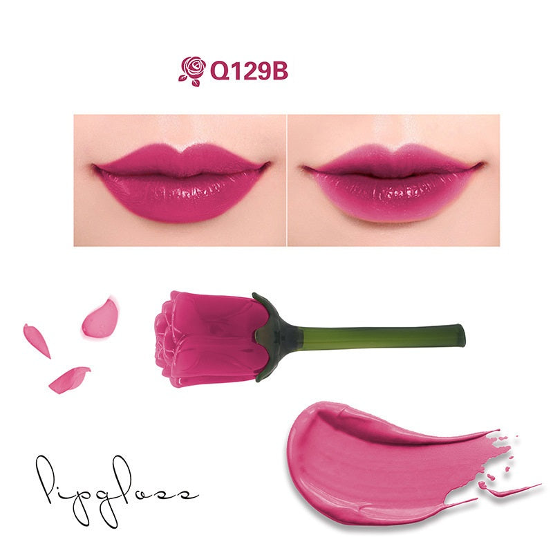 Moisturizing Non-Stick Lip Gloss - Roses Design