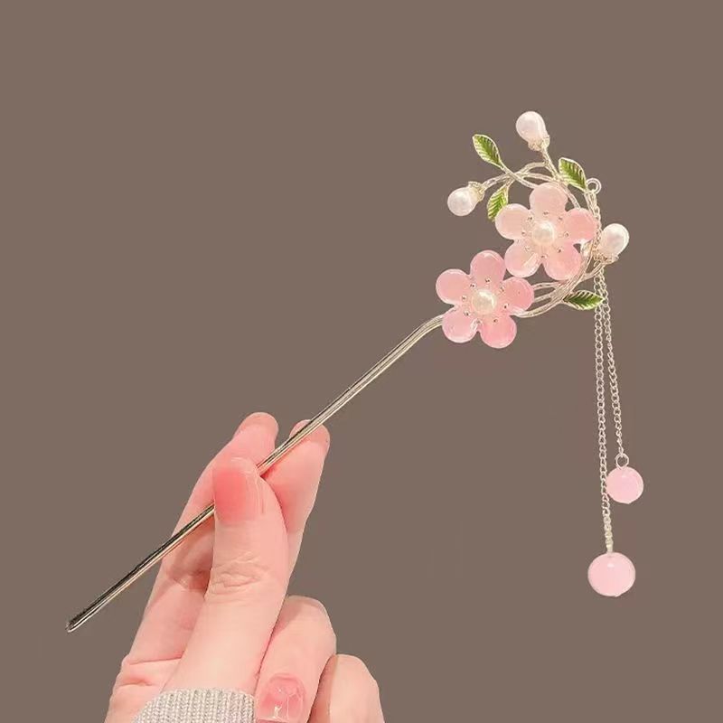 New Chinese Style Floral Hairpin for Everyday Use
