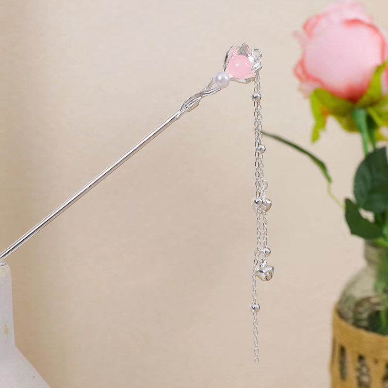 New Chinese Style Floral Hairpin for Everyday Use