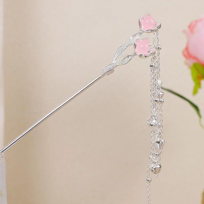New Chinese Style Floral Hairpin for Everyday Use
