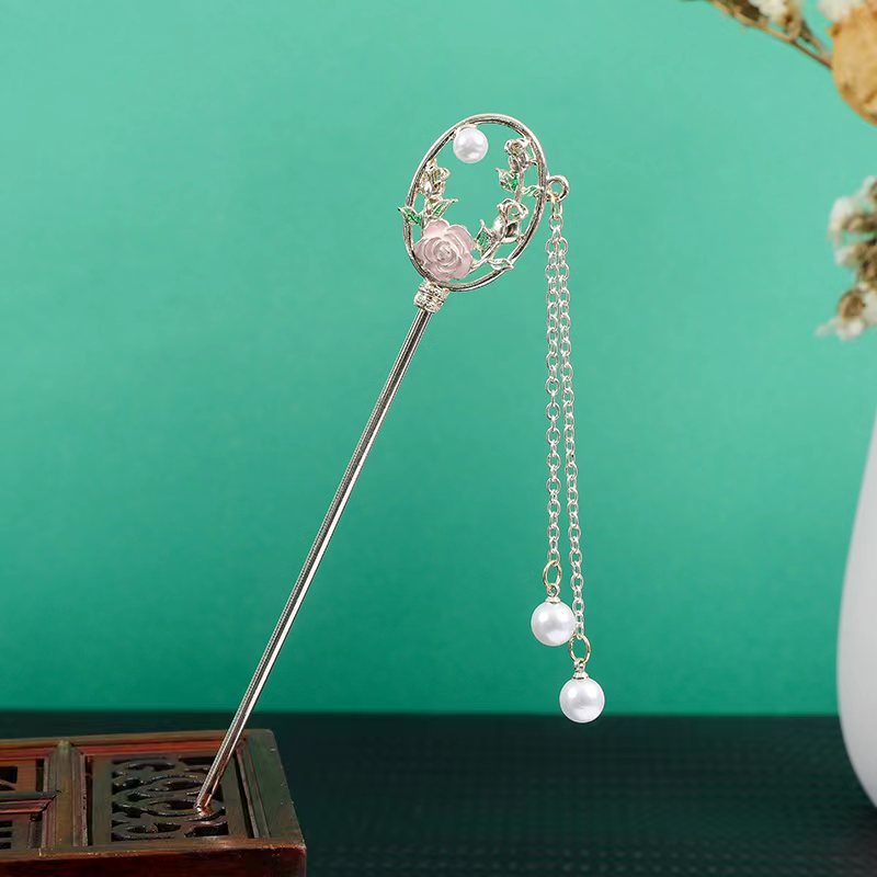 New Chinese Style Floral Hairpin for Everyday Use