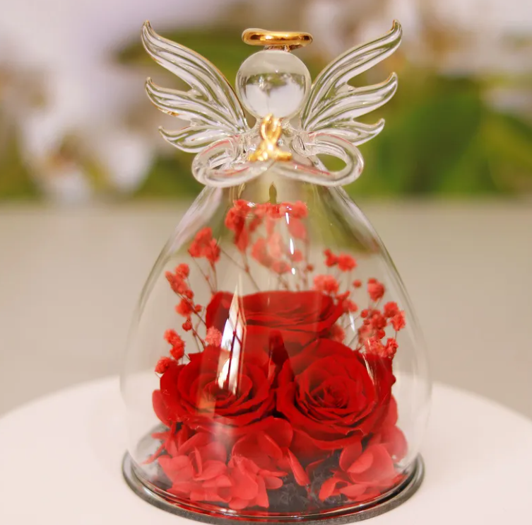 Dried Flower Glass Bottle Decoration