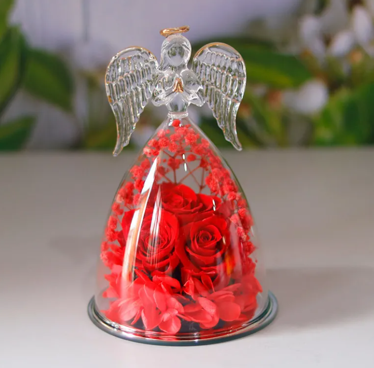 Dried Flower Glass Bottle Decoration