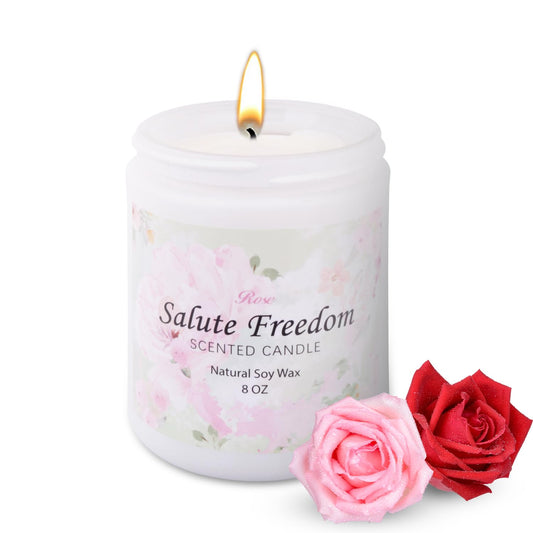 Gadojuewo Scented Candles for Home Aromatherapy Candles Set for Women Rose Candle8 oz 46H Long Lasting Burning Stress Relief Candles for Birthday FallChristmas Mothers DayHoliday