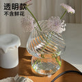 Cute Glass Mushroom Table Lamp and Flower Vase Decor
