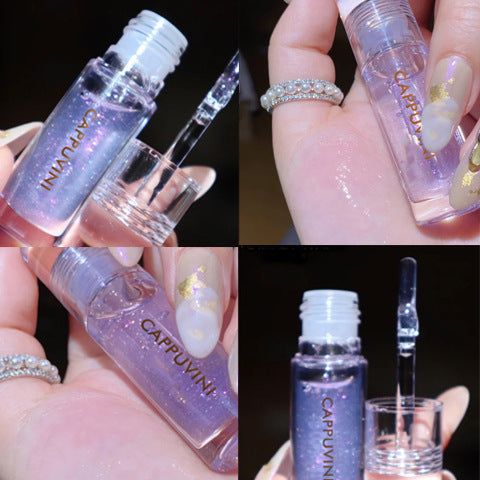 Clear Glass Lip Oil for Moisturizing and Hydration