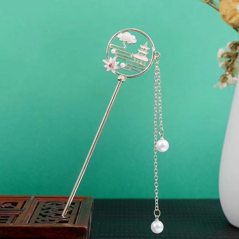 New Chinese Style Floral Hairpin for Everyday Use