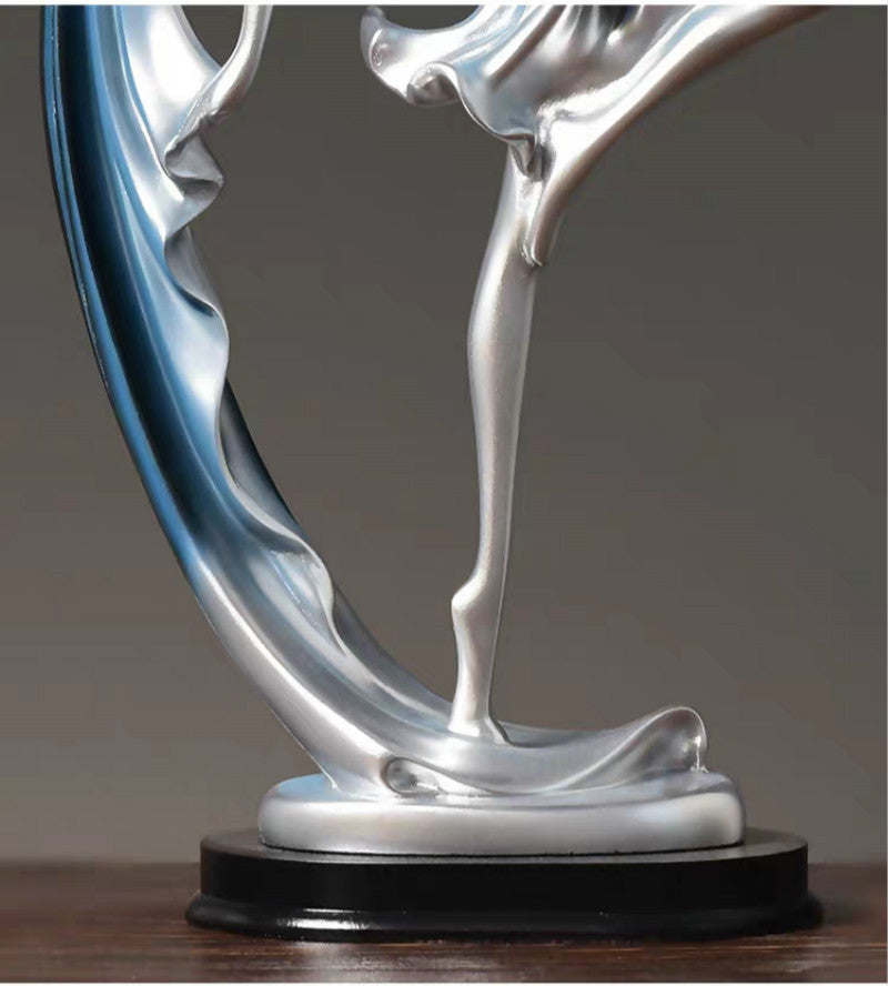 Modern Creative Dancing Girl Figurine for Home Decor