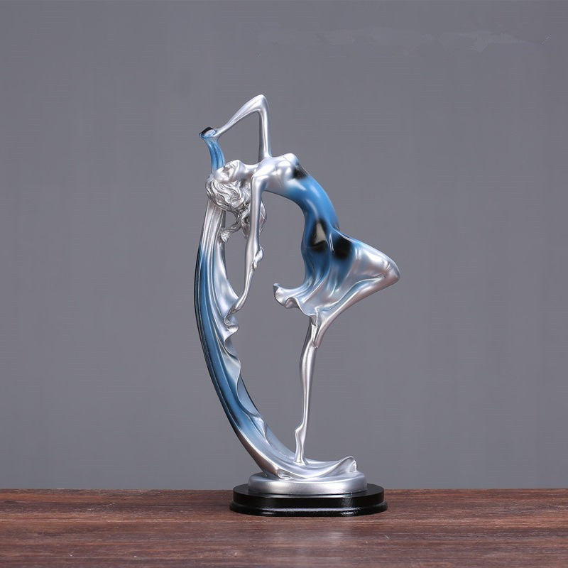 Modern Creative Dancing Girl Figurine for Home Decor