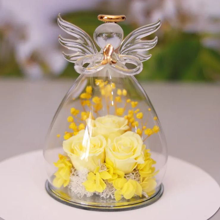 Dried Flower Glass Bottle Decoration