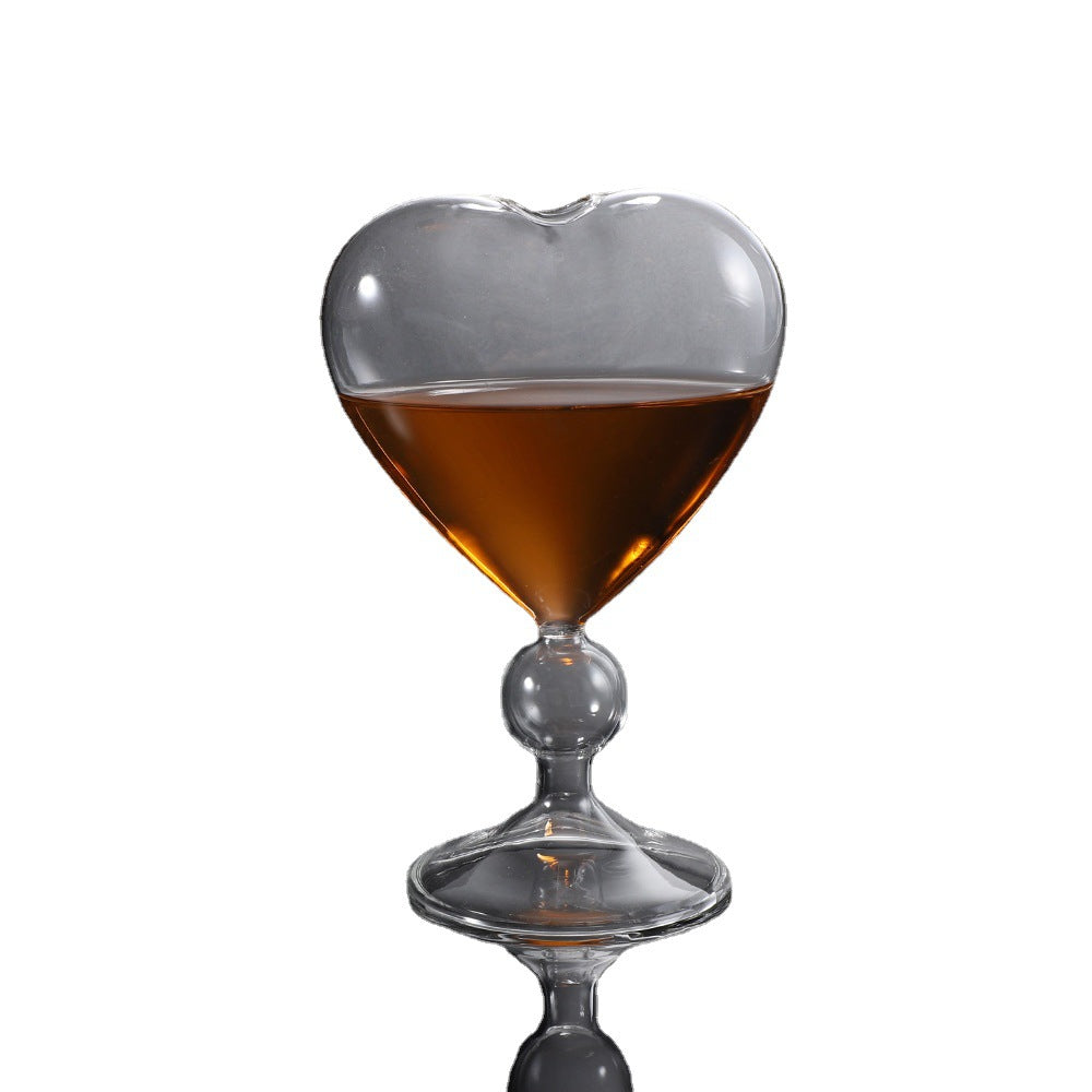 Heart-Shaped Cocktail Glass - Creative Japanese Design
