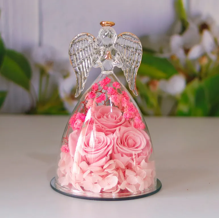 Dried Flower Glass Bottle Decoration